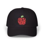 New York Red Apple embroidery NYC black cap with amituff flag logo