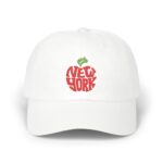 AMITUFF New York Red Apple embroidery white cap