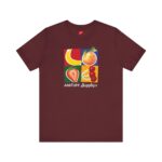 LOVE Fruits T-shirt. Do you see LOVE ? Love symbolic Tees Maroon Color