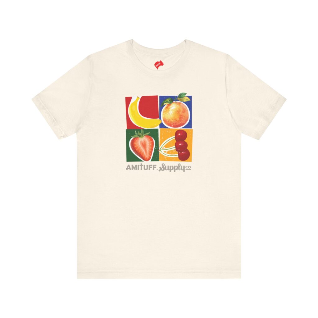 LOVE Fruits T-shirt. Do you see LOVE ? Love symbolic Tees Natural Color
