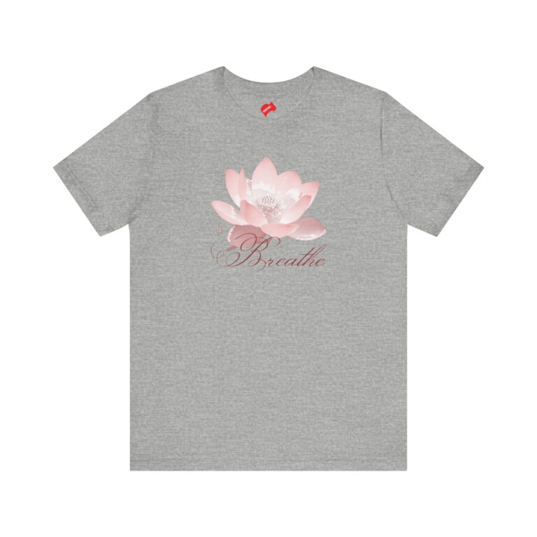 Sacred Lotus Breathe T-shirt Athletic Heather